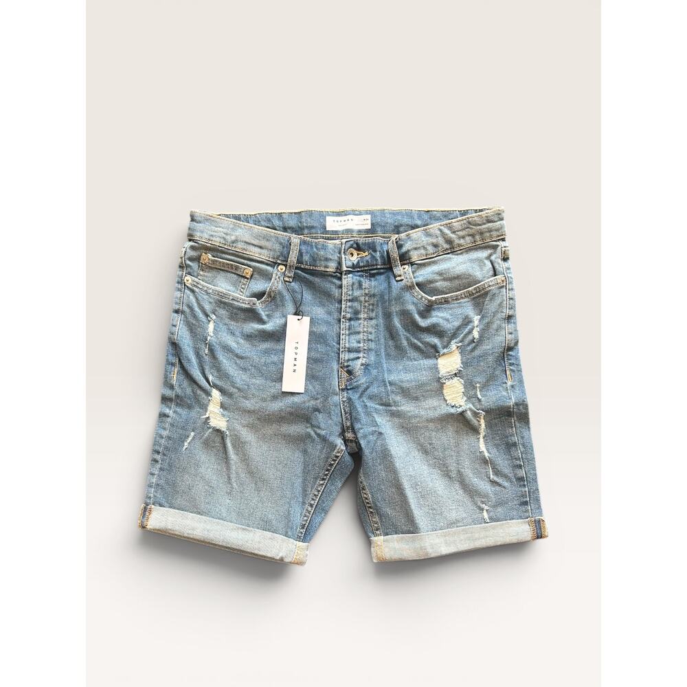 ASOS Men's Topman Stretch Skinny Denim Jean Shorts 34 NWT